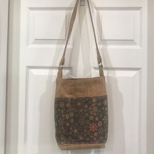 Handmade Cork Setter Tote Bag Dual Theme Hippy & Bougie Purse OOAK